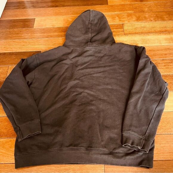 Pura Vida Dark Gray Color Block Hoodie Sz Medium - Picture 5 of 6